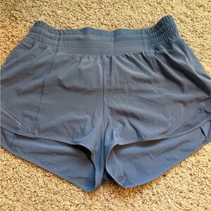 lululemon athletic 2.5 hotty hot washed denim Size 8 athletic shorts